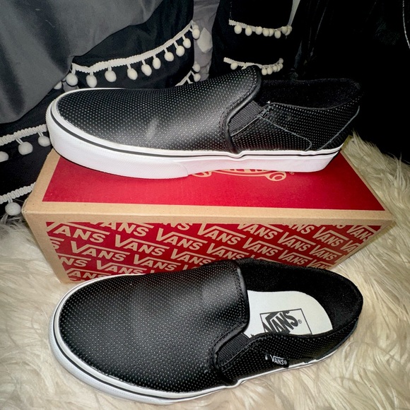 New VANS leather skater shoes size 8W✨ - Picture 4 of 7